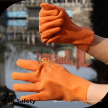 SRSAFETY orange PVC Schaumhandschuh / Schutzhandschuhe / Arbeitshandschuhe